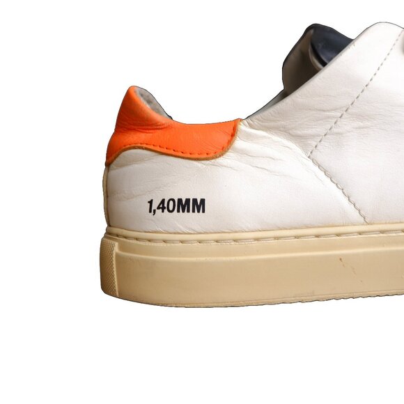 Axel Arigato White/Orange Leather Sneakers Size 8 US Mens - Picture 3 of 16